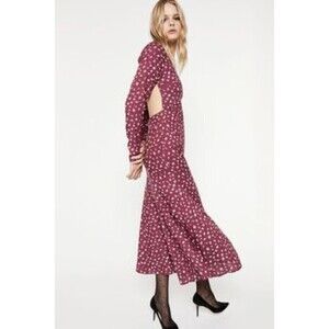 Bardot Womens Isabel Open Back Midi Dress Size 10